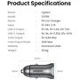 UGREEN Cargador de Coche 30W 1 USB-C + 1 USB-A Gris - UGR1728816513467