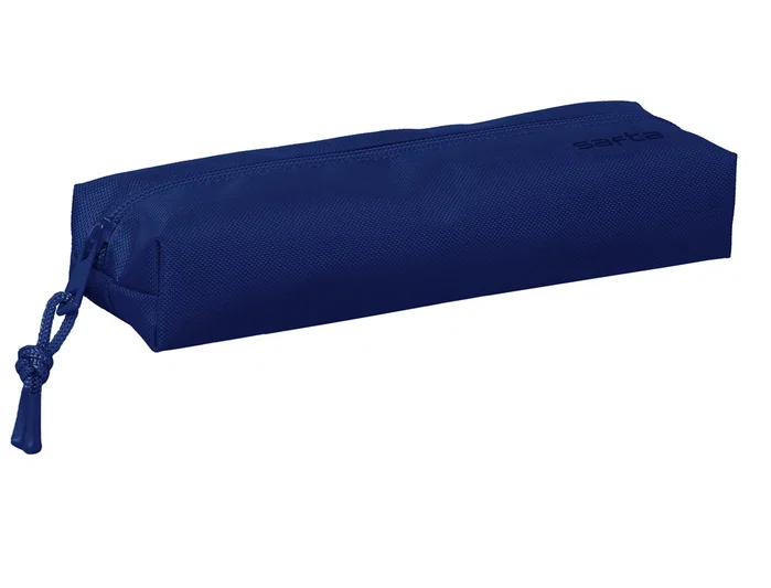 Safta Portatodo Rectangular con Goma Elástica Azul Oscuro