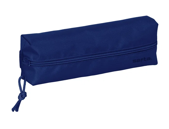 Safta Portatodo Rectangular con Goma Elástica Azul Oscuro