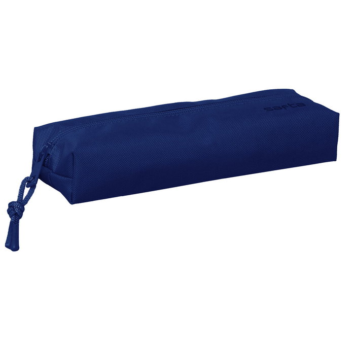 Safta Portatodo Rectangular con Goma Elástica Azul Oscuro