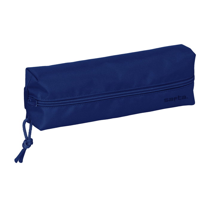 Safta Portatodo Rectangular con Goma Elástica Azul Oscuro