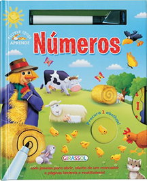 ESCREVE APAGA APRENDE NUMEROS, VV.AA. - GIRASSOL EDIÇOES