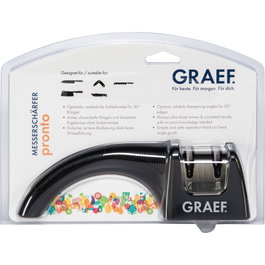 Graef Pronto Afilador de Cuchillos Plata/Negro