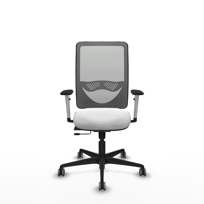 PIQUERAS Y CRESPO Silla de oficina Zulema con mecanismo Sincro/Traslack, Blanco y Gris PIQUERAS Y CRESPO Silla de oficina Zulema con mecanismo Sincro/Traslack, Blanco y Gris