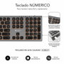 Subblim Master Teclado Inalámbrico con Retroiluminación Gris y Negro