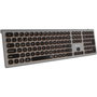Subblim Master Teclado Inalámbrico con Retroiluminación Gris y Negro
