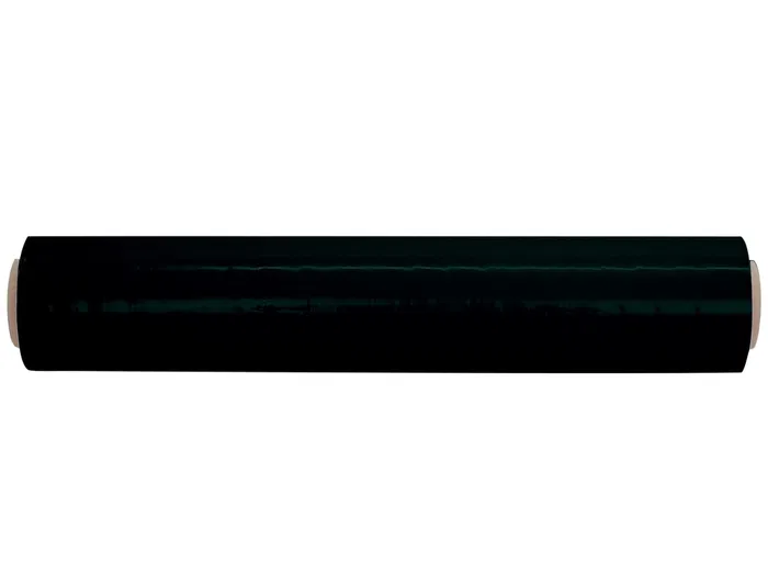 Q-connect Film Extensible Manual, Bobina 500 mm Ancho x 145 m Largo, 23 Micras, Negro, para Embalaje y Paletización Q-connect Film Extensible Manual, Bobina 500 mm Ancho x 145 m Largo, 23 Micras, Negro, para Embalaje y Paletización