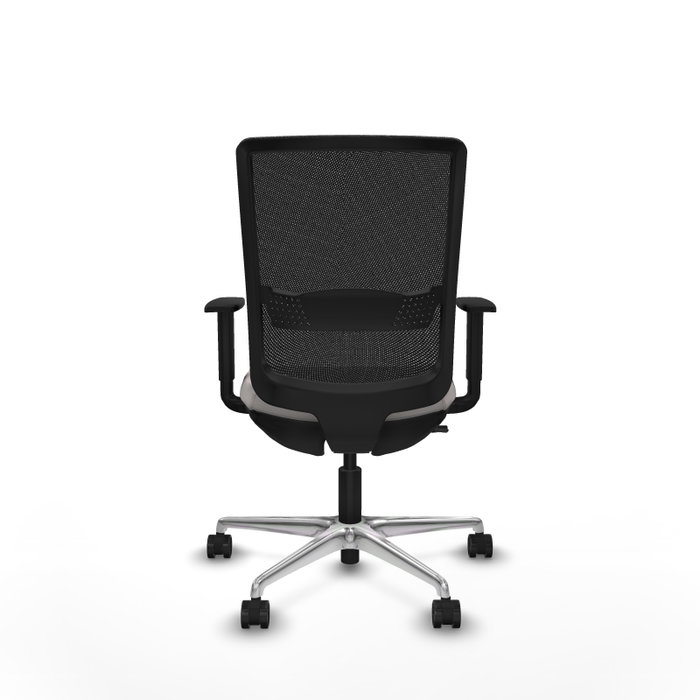PIQUERAS Y CRESPO Silla de oficina Haches con mecanismo Sincro/Traslack Blanco y Negro