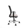 PIQUERAS Y CRESPO Silla de oficina Haches con mecanismo Sincro/Traslack Blanco y Negro