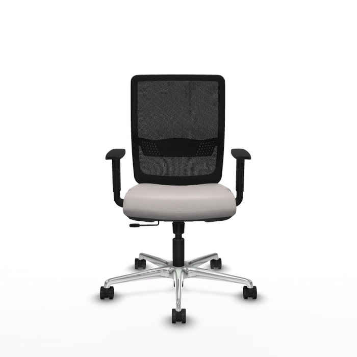 PIQUERAS Y CRESPO Silla de oficina Haches con mecanismo Sincro/Traslack Blanco y Negro