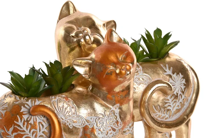 DKD Home Decor Planta Resina Gato Surtido 2 DKD Home Decor Planta Resina Gato Surtido 2