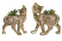 DKD Home Decor Planta Resina Gato Surtido 2