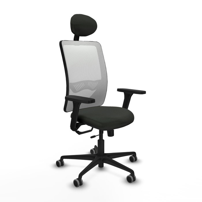 PIQUERAS Y CRESPO Silla de oficina Zulema con Mecanismo Sincro/Traslack, Blanco y Negro PIQUERAS Y CRESPO Silla de oficina Zulema con Mecanismo Sincro/Traslack, Blanco y Negro
