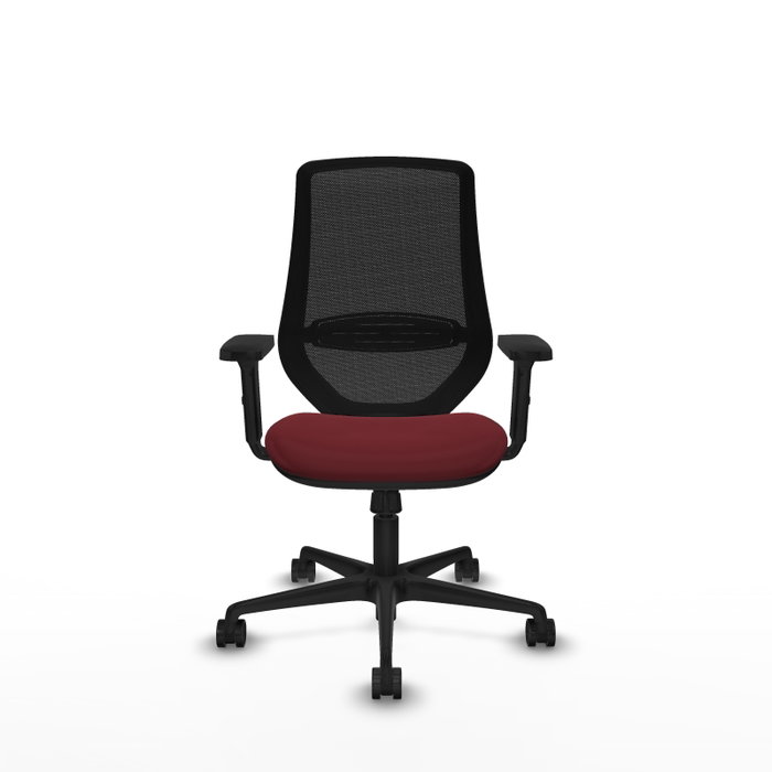 PIQUERAS Y CRESPO Silla de oficina Mardos con mecanismo Sincro, Granate y Negro PIQUERAS Y CRESPO Silla de oficina Mardos con mecanismo Sincro, Granate y Negro