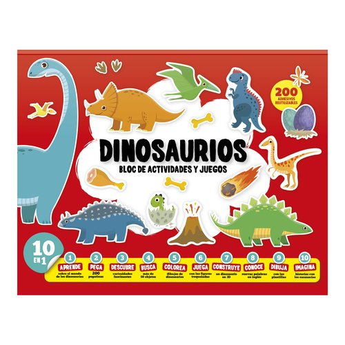 Juego Imagiland Bloc De Actividades Y Juegos Dinosaurios Juego Imagiland Bloc De Actividades Y Juegos Dinosaurios