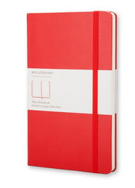 Moleskine QP012R Libreta Clásica Tapa Dura Roja Lisa 9x14cm 192 Hojas 70 g/m²