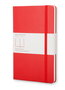 Moleskine QP012R Libreta Clásica Tapa Dura Roja Lisa 9x14cm 192 Hojas 70 g/m²
