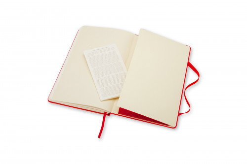 Moleskine QP012R Libreta Clásica Tapa Dura Roja Lisa 9x14cm 192 Hojas 70 g/m²