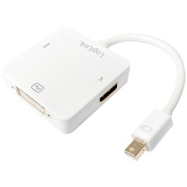 LogiLink Adaptador Mini DisplayPort a HDMI+DVI+DisplayPort