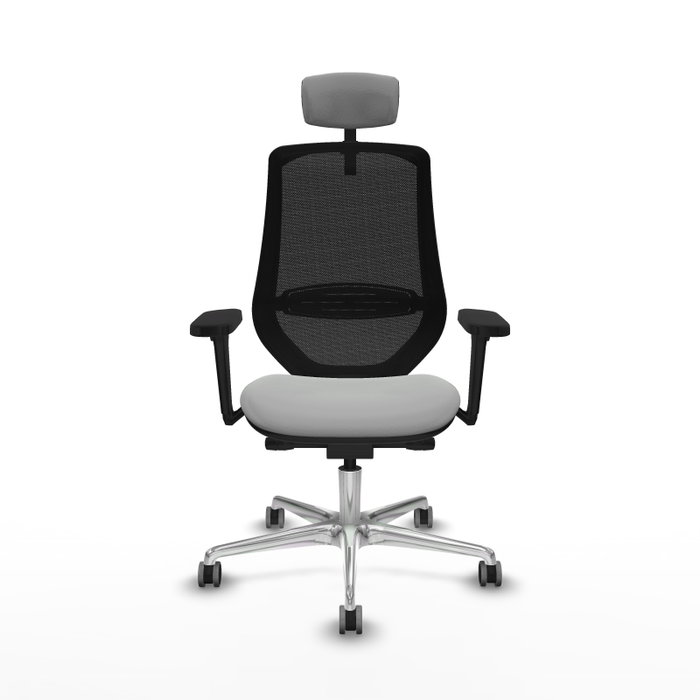 PIQUERAS Y CRESPO Silla de oficina Mardos Gris claro y Negro