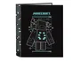 Safta Carpeta Minecraft Screen 4 Anillas Lomo Ancho