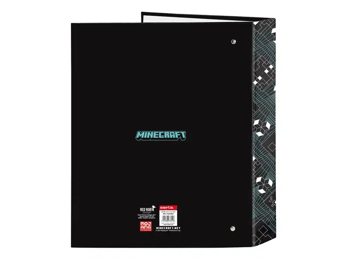 Safta Carpeta Minecraft Screen 4 Anillas Lomo Ancho