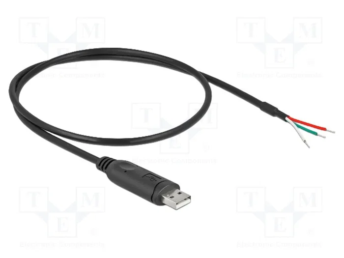 DeLOCK 63497 Adaptador USB 2.0 a RS-232 con 3 extremos abiertos DeLOCK 63497 Adaptador USB 2.0 a RS-232 con 3 extremos abiertos