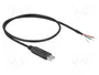 DeLOCK 63497 Adaptador USB 2.0 a RS-232 con 3 extremos abiertos