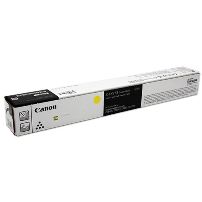 Canon C-EXV 58 Amarillo (3766C002) original Canon C-EXV 58 Amarillo (3766C002) original
