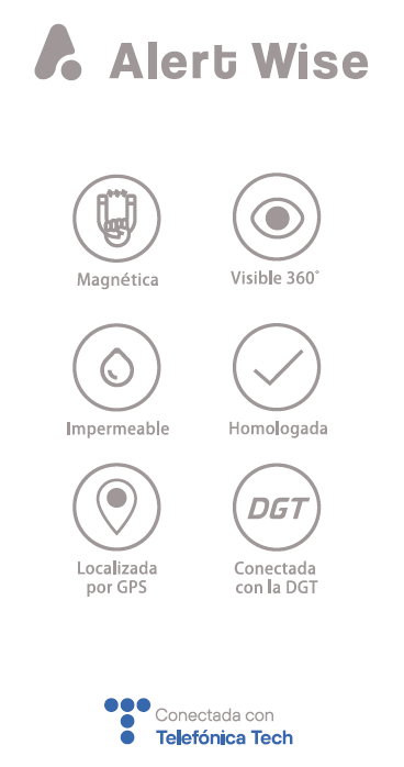 Baliza V16 Luz Emergencia Geolocalización Conectado DGT VP10144A Baliza V16 Luz Emergencia Geolocalización Conectado DGT VP10144A