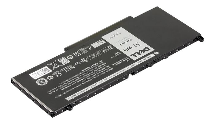 Dell Batería de 51Wh, 4 celdas, Li-Po, 7.4V, 6460mAh para Inspiron E5250/E5270/E5450/E5470/E5550/E5570 Dell Batería de 51Wh, 4 celdas, Li-Po, 7.4V, 6460mAh para Inspiron E5250/E5270/E5450/E5470/E5550/E5570