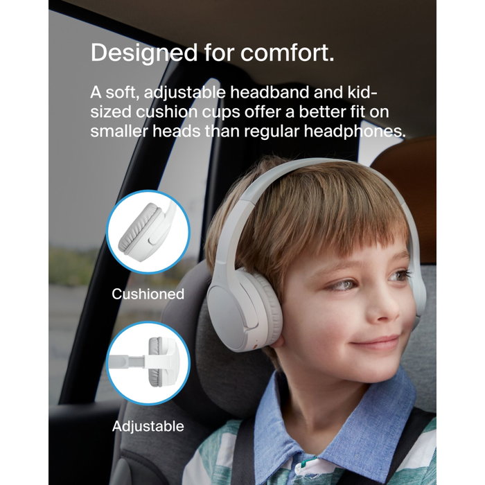 Belkin SoundForm Mini Auriculares Inalámbricos para Niños Blanco Belkin SoundForm Mini Auriculares Inalámbricos para Niños Blanco