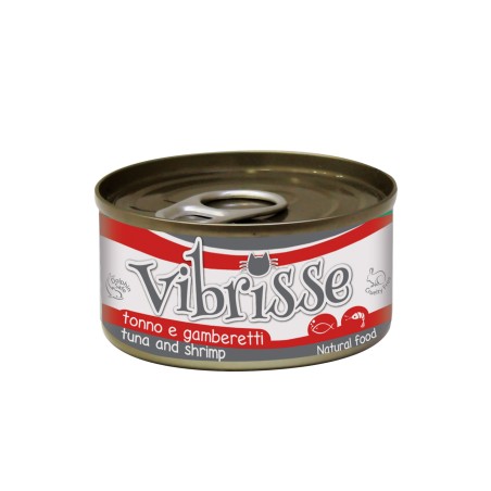 Croci Vibrisse Comida Húmeda para Gatos con Atún y Gambas, Pack de 24 Latas Croci Vibrisse Comida Húmeda para Gatos con Atún y Gambas, Pack de 24 Latas