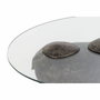 DKD Home Decor Mesita Auxiliar Colonial Cristal Cobrizo Transparente 80x50x37 cm