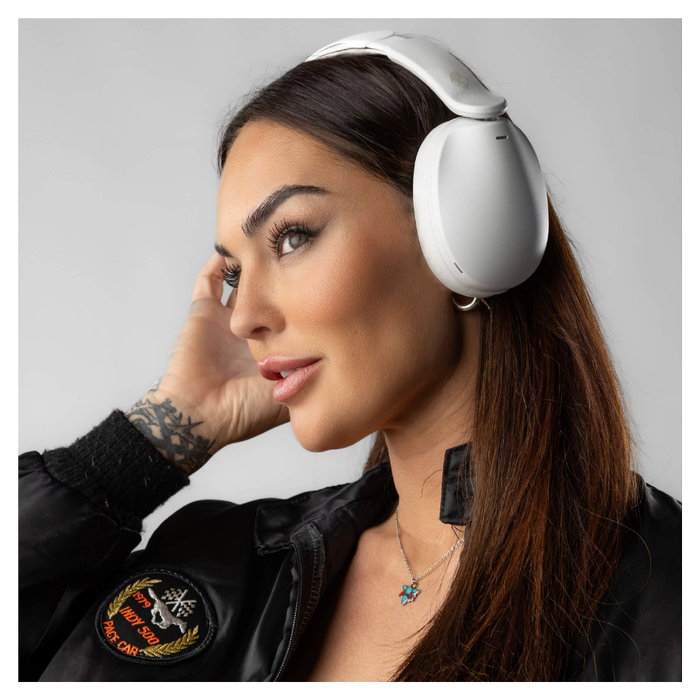 Skullcandy Hesh 360 Auriculares Inalámbricos Bluetooth 5.3 Over-Ear, Blanco Bone