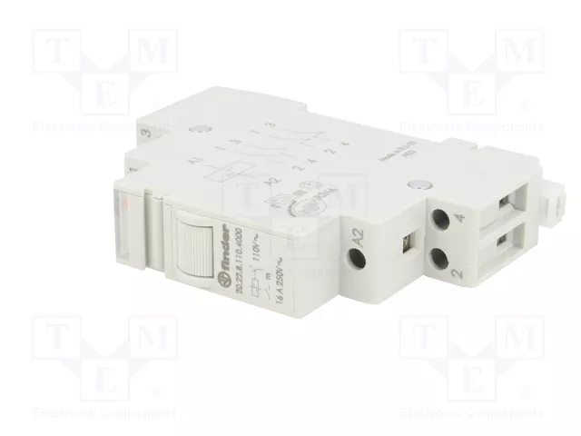 FINDER 20.22 Relé de instalación biestable 110V AC 16A