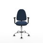PIQUERAS Y CRESPO Silla de oficina Aýna Azul marino con Base cromada