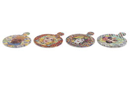 DKD Home Decor Salvamantel Mediterraneo Multicolor 23 x 1 x 18 cm (4 Unidades)