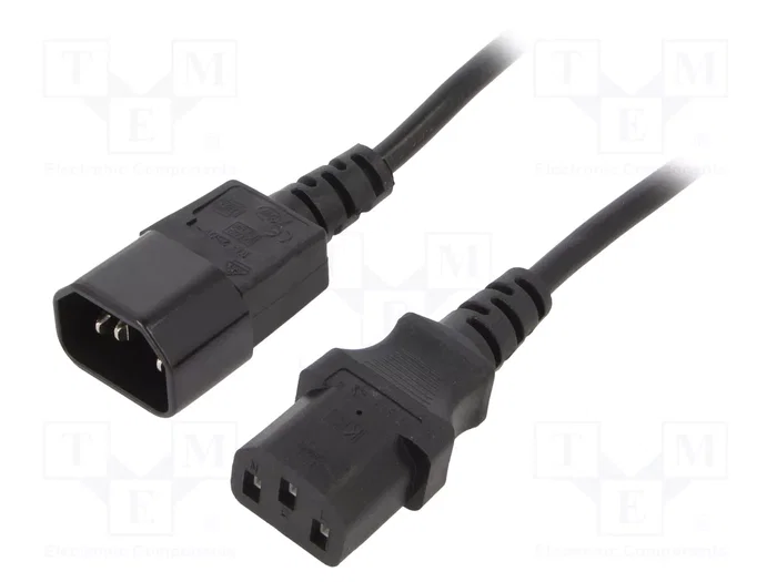 Gembird PC-189 Cable de alimentación C13 a C14 Negro Gembird PC-189 Cable de alimentación C13 a C14 Negro
