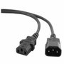 Gembird PC-189 Cable de Transmisión C14 Acoplador Negro