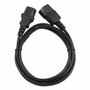 Gembird PC-189 Cable de Transmisión C14 Acoplador Negro
