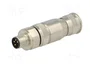 HARTING Conector M8 Macho 4 Pines Recto IP67