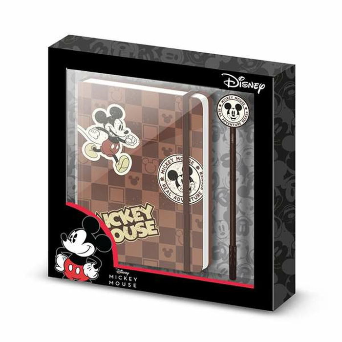 Karactermania Set de regalo Mickey Mouse con Diario y Bolígrafo Marrón Karactermania Set de regalo Mickey Mouse con Diario y Bolígrafo Marrón