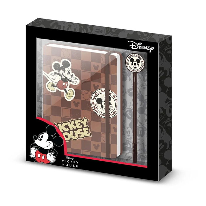 Karactermania Set de regalo Mickey Mouse con Diario y Bolígrafo Marrón Karactermania Set de regalo Mickey Mouse con Diario y Bolígrafo Marrón