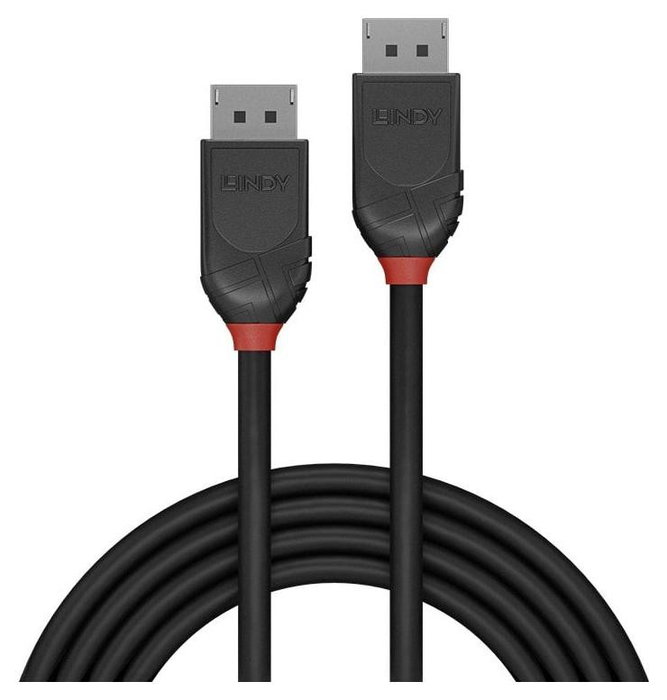 Lindy Cable DisplayPort Black Line 3m Negro