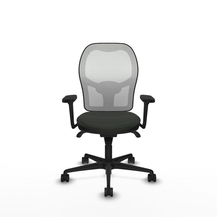 PIQUERAS Y CRESPO Silla de oficina Jorquera con mecanismo Sincro, Brazos 3D y Apoyo Lumbar