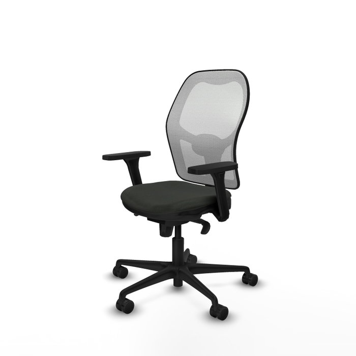 PIQUERAS Y CRESPO Silla de oficina Jorquera con mecanismo Sincro, Brazos 3D y Apoyo Lumbar
