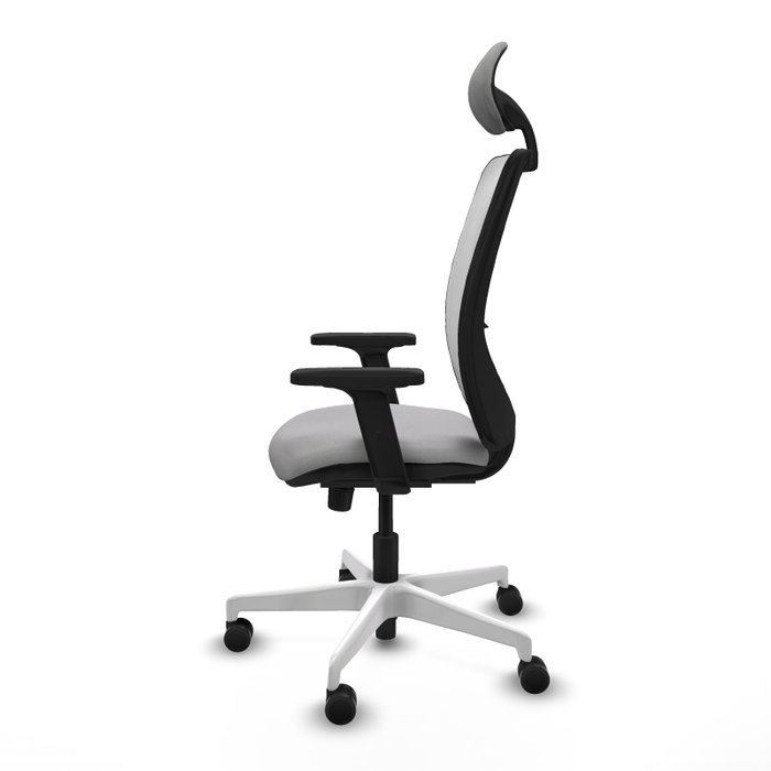 PIQUERAS Y CRESPO Silla de oficina Zulema con mecanismo Sincro, Gris claro y Blanco PIQUERAS Y CRESPO Silla de oficina Zulema con mecanismo Sincro, Gris claro y Blanco