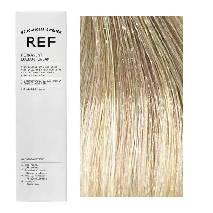 Ref Stockholm Tinte permanente 12.3 Light Golden Blonde, 100 ml