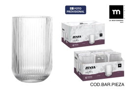 La Mediterranea Vaso Alto Zenya 420cc Transparente